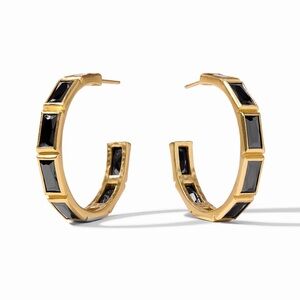 NWOT Julie Vos Baguette Hoop Earrings